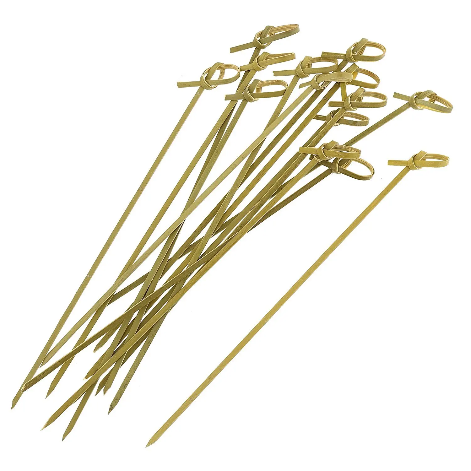 Wholesale dry natural color bamboo skewers bamboo bbq sticks from Vietnam cheap price top quality