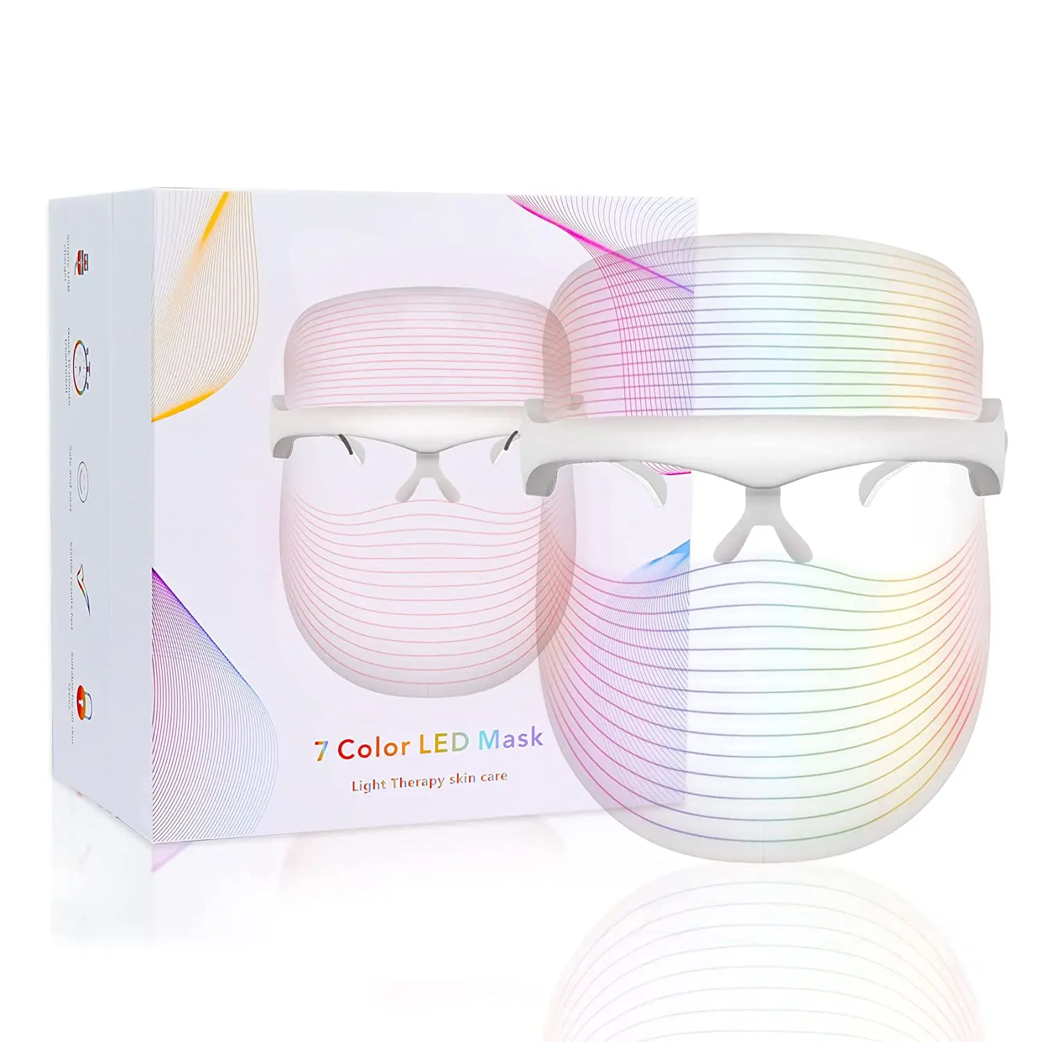 LED Beauty Home Use Rechargeable 7 Color Light Therapy Face Beauty Mask Beauty Salon LED Face Mask
LED Beauty Home Use Rechargeable 7 Color Light Therapy Face Beauty Mask Beauty Salon LED Face Mask