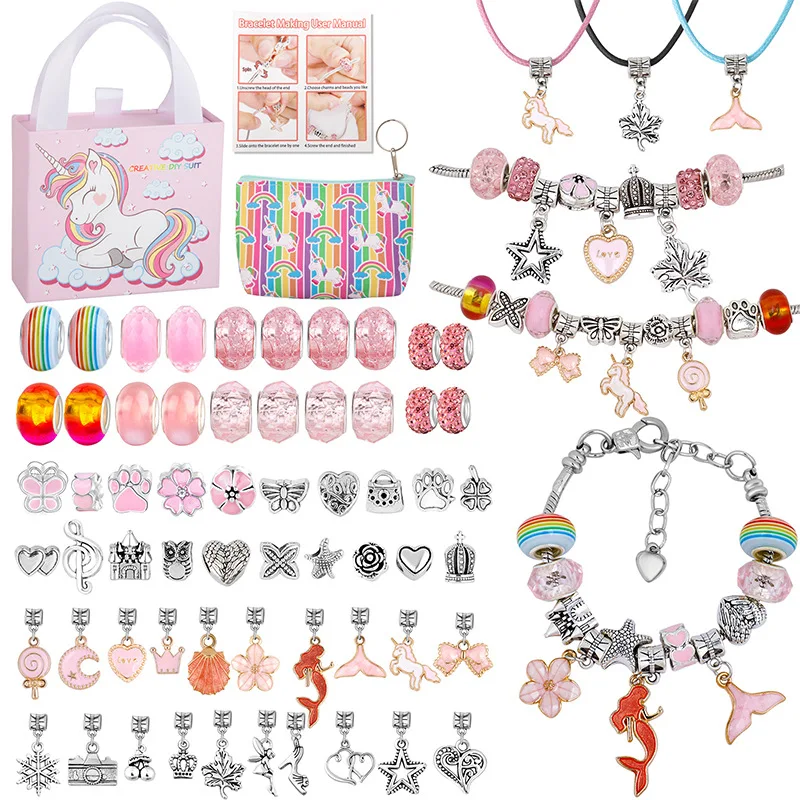 Hot Selling Exquisite Jewelry Gift Box Set Handmade Jewelry Making Kit For DIY Children Women Girls Jewelry Bracelet Necklace
Hot Selling Exquisite Jewelry Gift Box Set Handmade Jewelry Making Kit For DIY Children Women Girls Jewelry Bracelet Necklace