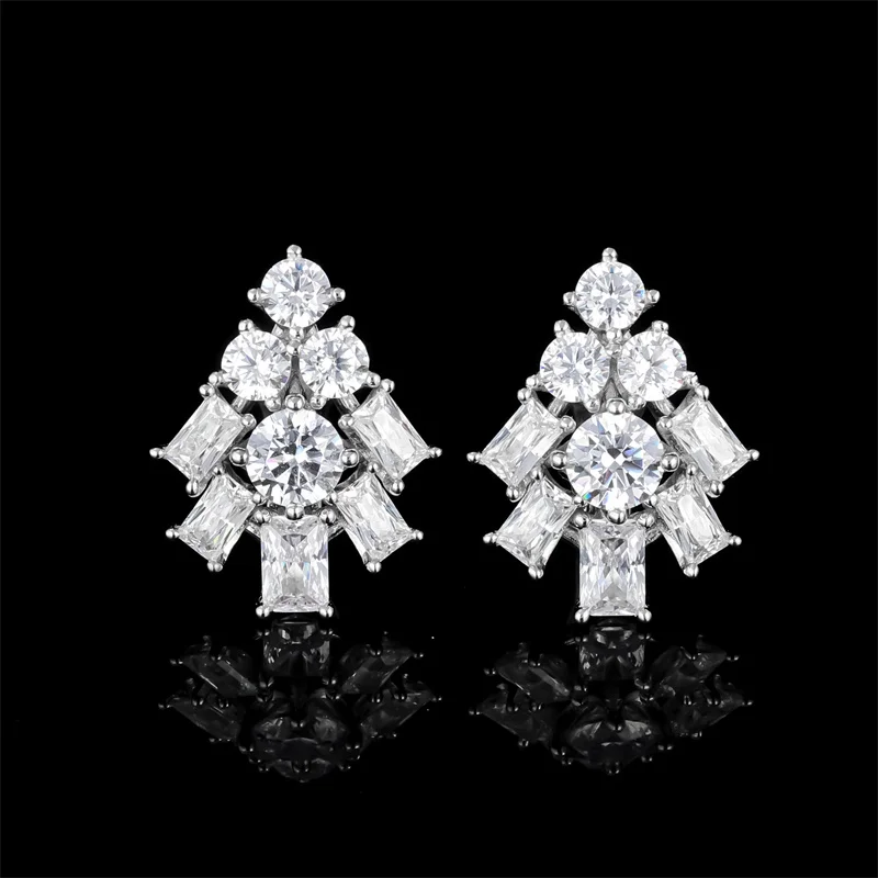 Christmas Waterproof Anti-Allergenic Jewelry 925 Silver 5a Zircon Christmas Tree Earrings Luxury Statement Earrings Women
Christmas Waterproof Anti-Allergenic Jewelry 925 Silver 5a Zircon Christmas Tree Earrings Luxury Statement Earrings Women