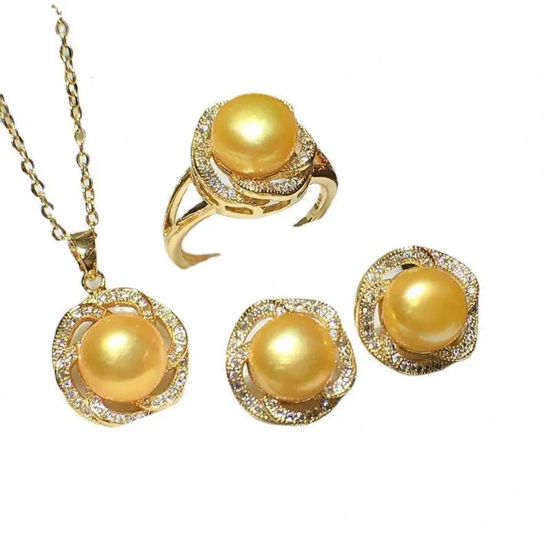 Natural freshwater pearl necklace earring ring three-piece set female graceful fashionable set for girlfriend mother
Natural freshwater pearl necklace earring ring three-piece set female graceful fashionable set for girlfriend mother