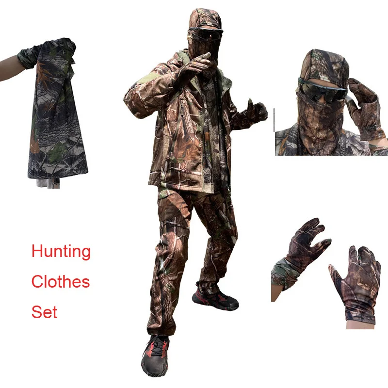 Hunting Tactical Jacket Set Outdoor Fishing Traveling Warmth Waterproof Big Tree Leaf Camouflage Series for Hunting Wear
Hunting Tactical Jacket Set Outdoor Fishing Traveling Warmth Waterproof Big Tree Leaf Camouflage Series for Hunting Wear
