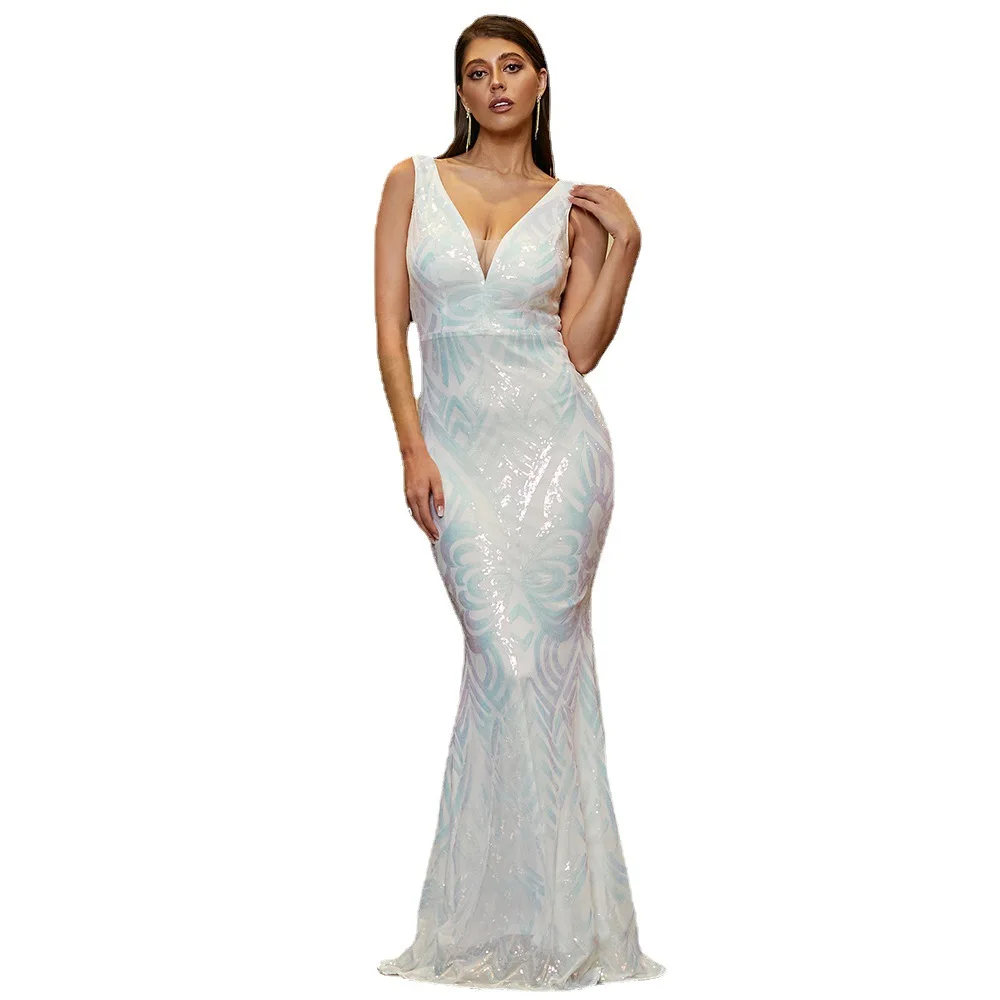 Ready To Ship Sleeveless V-Neck Evening Dress Wholesale Luxury Women Elegant Evening Dresses From China
Ready To Ship Sleeveless V-Neck Evening Dress Wholesale Luxury Women Elegant Evening Dresses From China