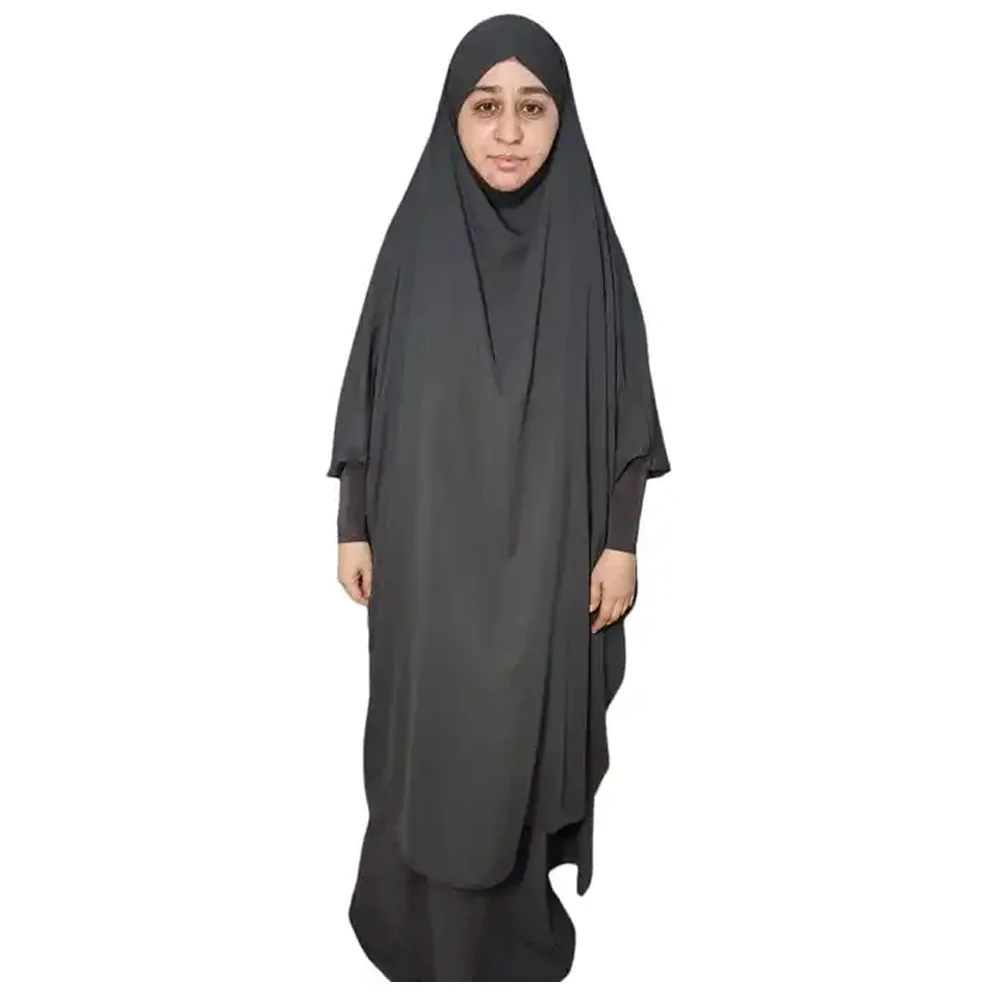 Wholesale OEM Stretchy Sleeves Jilbab with Skirt for Muslim Women Islamic Clothing Modest Dress
