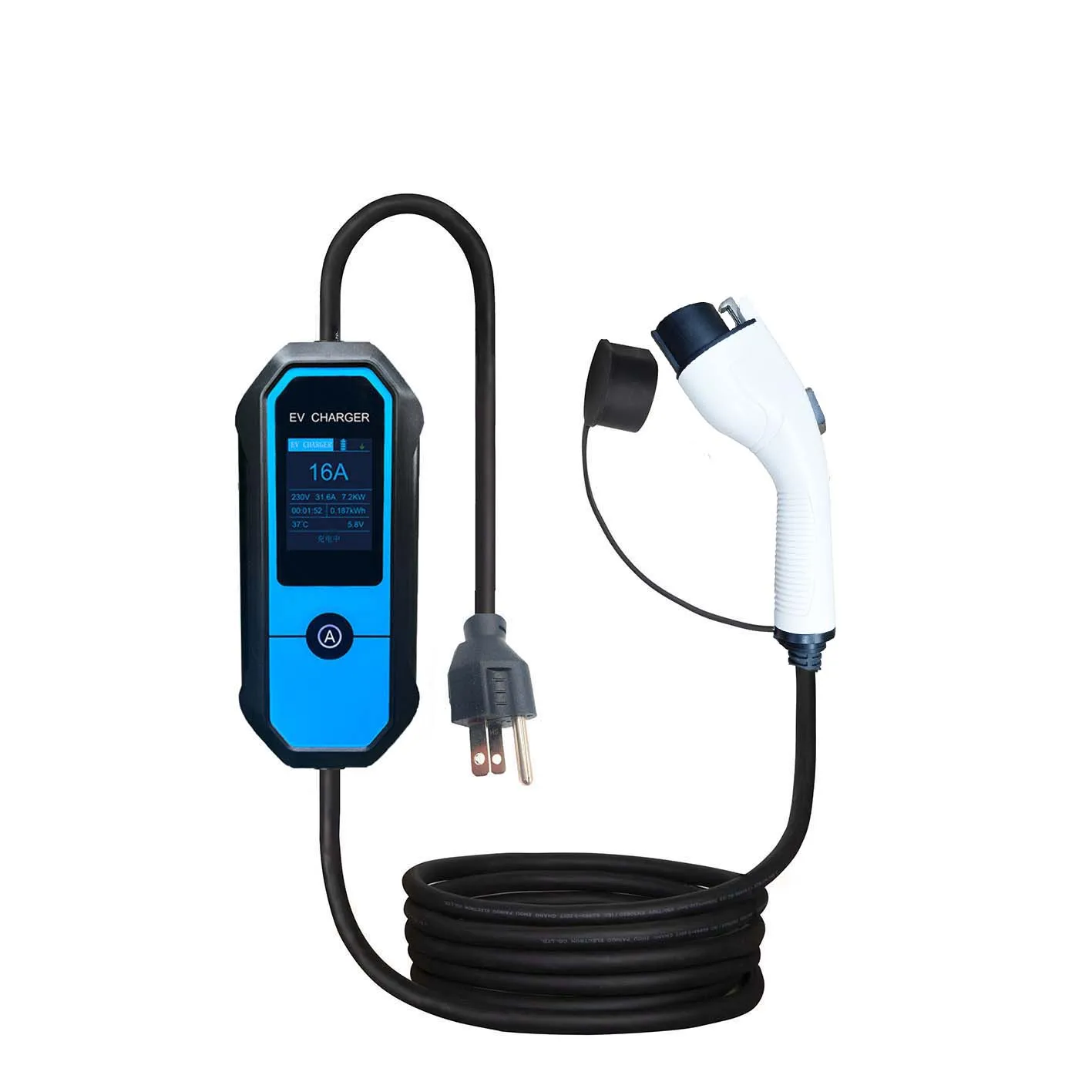 Type 1 16A 17FT Portable EVSE With NEMA 5-15 Plug Electric Vehicle Charging Station
Type 1 16A 17FT Portable EVSE With NEMA 5-15 Plug Electric Vehicle Charging Station
