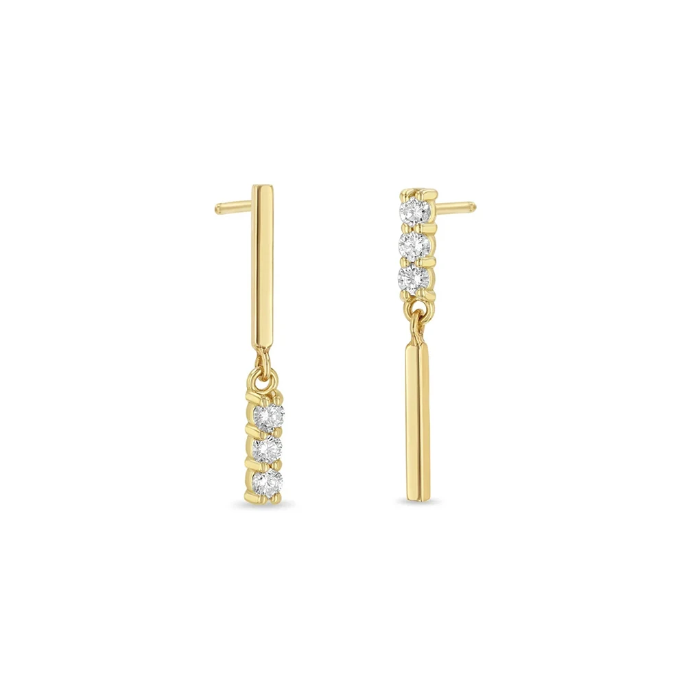 CANNER S925 Earrings Simple Long Strip Pendant Small Stud Earrings New Temperament Zircon Earrings Sterling Silver Jewelry
CANNER S925 Earrings Simple Long Strip Pendant Small Stud Earrings New Temperament Zircon Earrings Sterling Silver Jewelry