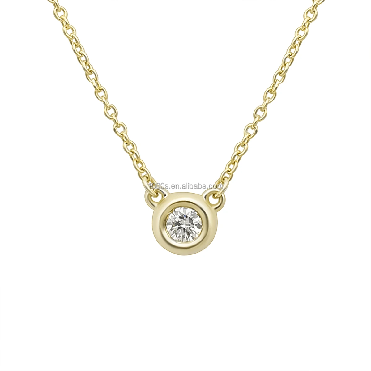 Wholesale Customized 18K Real Gold With Round Shape Diamond Pendant Necklace Jewelry
Wholesale Customized 18K Real Gold With Round Shape Diamond Pendant Necklace Jewelry