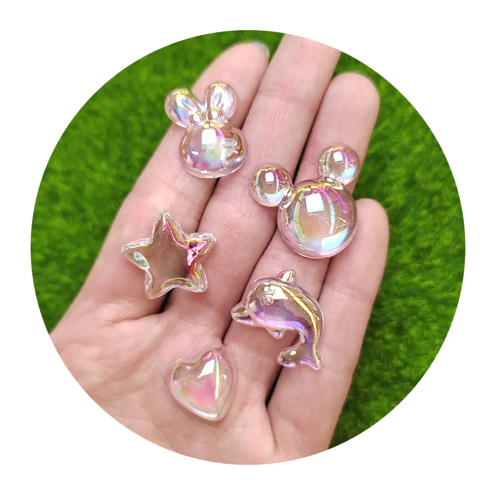 Cute AB Dolphin Dream Star Heart Mouse Pendant Acrylic Spacer Beads For Jewelry Making DIY Charm Bracelet Necklace Accessories
Cute AB Dolphin Dream Star Heart Mouse Pendant Acrylic Spacer Beads For Jewelry Making DIY Charm Bracelet Necklace Accessories