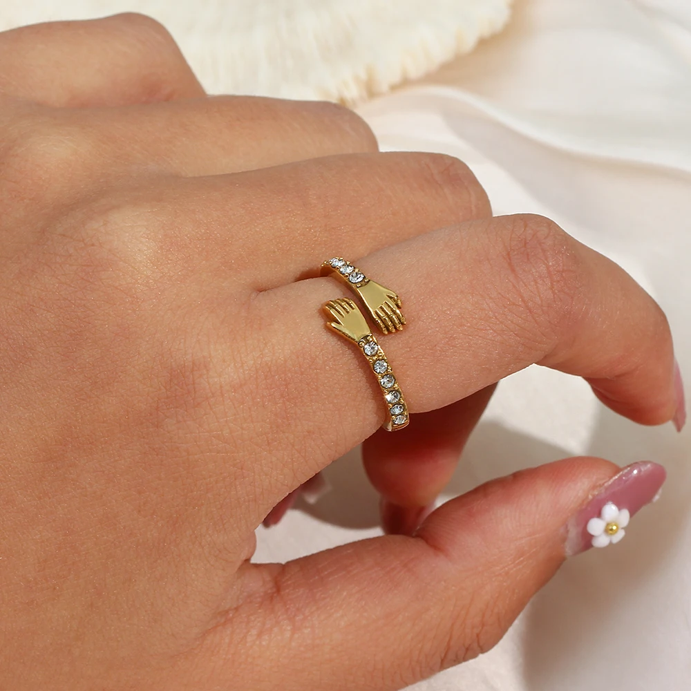 Manufacturer custom jewelry non fade 18k gold plated stainless steel adjustable ringfashion ring18k gold ring
Manufacturer custom jewelry non fade 18k gold plated stainless steel adjustable ringfashion ring18k gold ring
