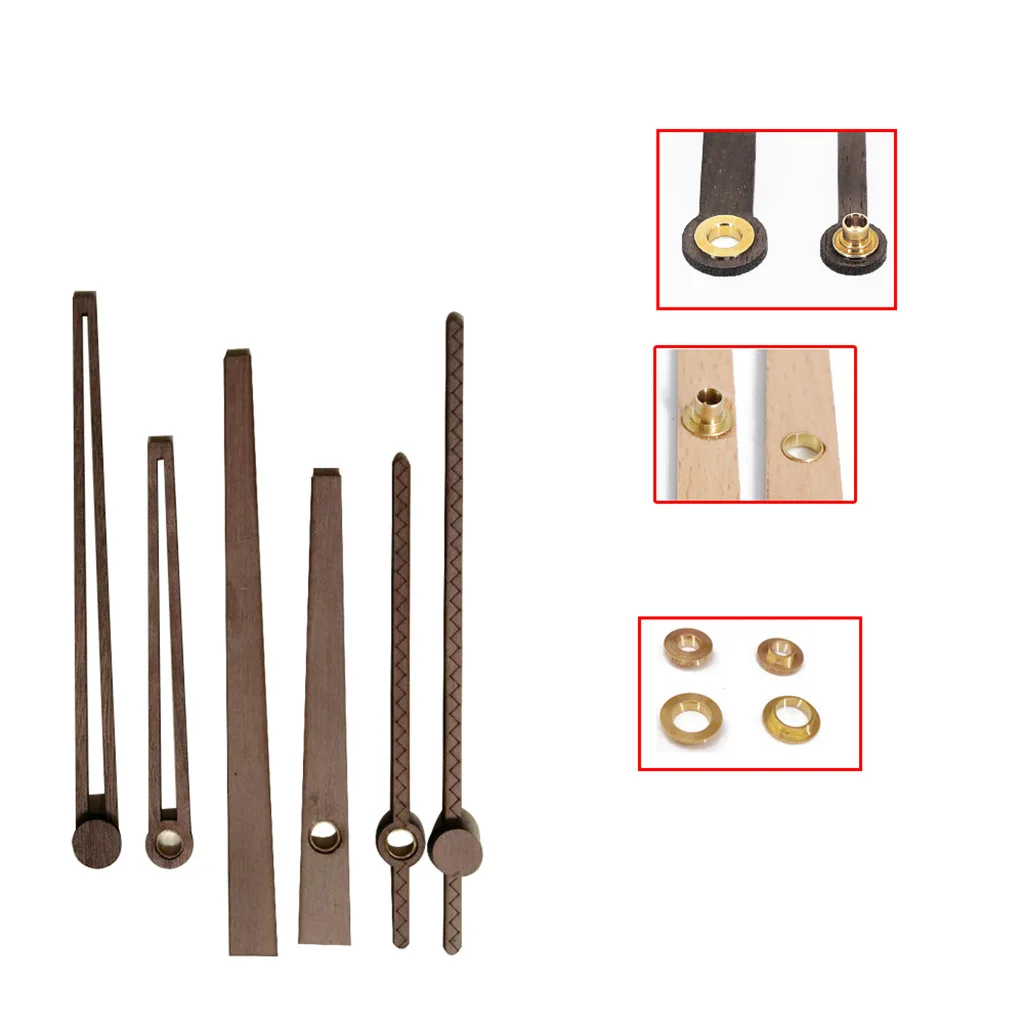 Wooden Clock Needle Copper Bush DIY Clock Accessories Wood Pointer Copper Sleeve, Gold
Wooden Clock Needle Copper Bush DIY Clock Accessories Wood Pointer Copper Sleeve, Gold