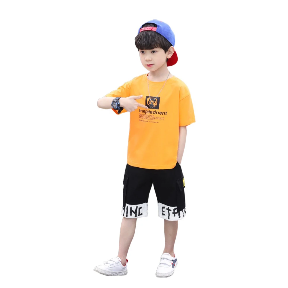 Popular boy summer suit 2021 new style foreign children handsome clothes boy fashionable summer two-piece suit, Orange,white
Popular boy summer suit 2021 new style foreign children handsome clothes boy fashionable summer two-piece suit, Orange,white