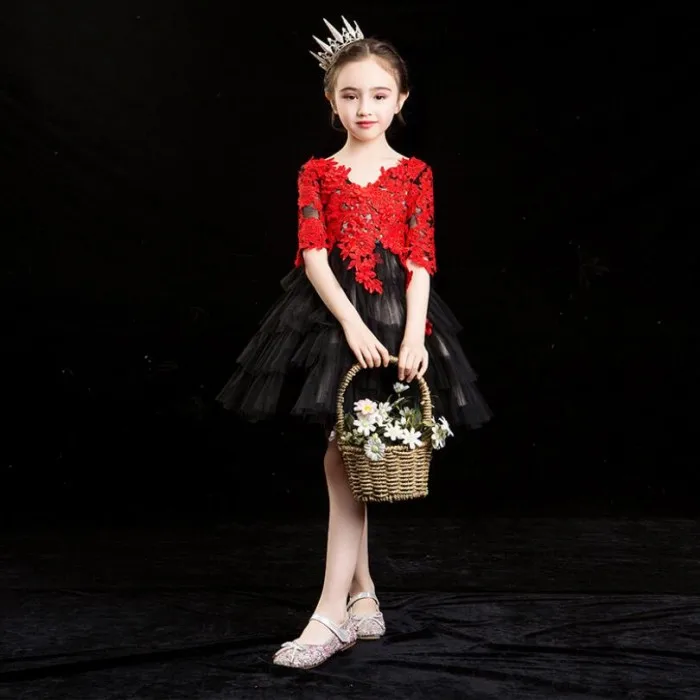 Children Girl Party Red Lace Flower Children Dresses V Neck Half Sleeves Red Lace Flower Children Dresses
Children Girl Party Red Lace Flower Children Dresses V Neck Half Sleeves Red Lace Flower Children Dresses