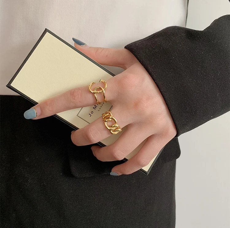 Japanese and Korean rings jewelry women Female fashion personality ring ins cold wind gold plated ring, 2different color
Japanese and Korean rings jewelry women Female fashion personality ring ins cold wind gold plated ring, 2different color