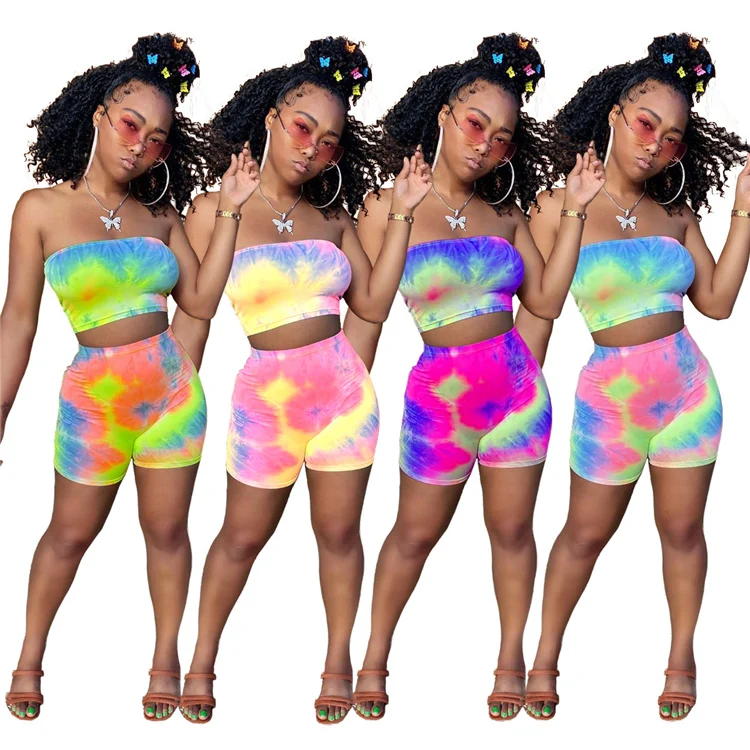 Women Tie-Dye Top Pants Summer 2 Piece Sexy Casual Colorful Two Piece Sets, Customized color
Women Tie-Dye Top Pants Summer 2 Piece Sexy Casual Colorful Two Piece Sets, Customized color