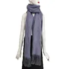 100% acrylic soft ladies winter warmers neck knitted classic scarf