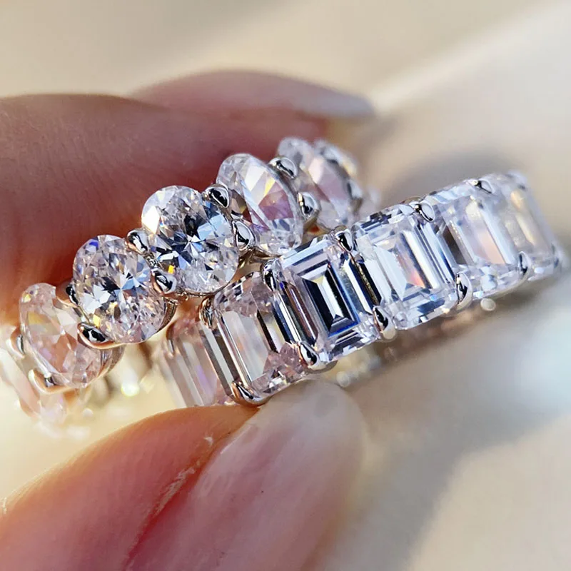 Luxury jewelry oval rectangle shape cubic zircon women wedding band full pave diamond ring love gift
Luxury jewelry oval rectangle shape cubic zircon women wedding band full pave diamond ring love gift