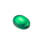 Starsgem 卸売ファッショナブルなファンシー形状フラットバックオーバルカボションルースビーズ 1 カラットエメラルド