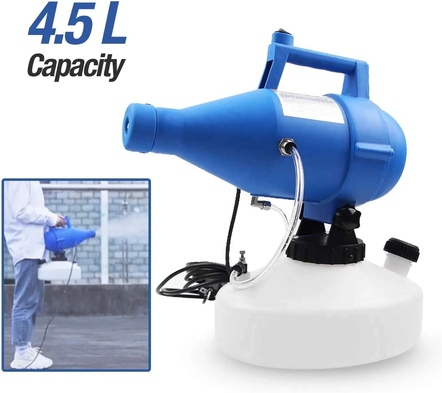 Electric Ulv Sprayer Disinfection Hospitals Home Spray Bottle Plastic Blue Public Places Portable Fogger Machine, White
Electric Ulv Sprayer Disinfection Hospitals Home Spray Bottle Plastic Blue Public Places Portable Fogger Machine, White