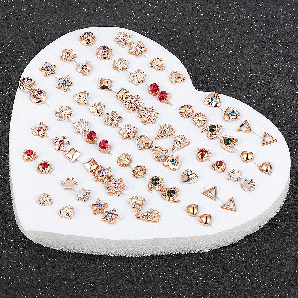 12-36 Pair/Set Fashion Women Lady Round Star Rhinestone Crystal Flower Ear Stud Earring Jewelry
12-36 Pair/Set Fashion Women Lady Round Star Rhinestone Crystal Flower Ear Stud Earring Jewelry
