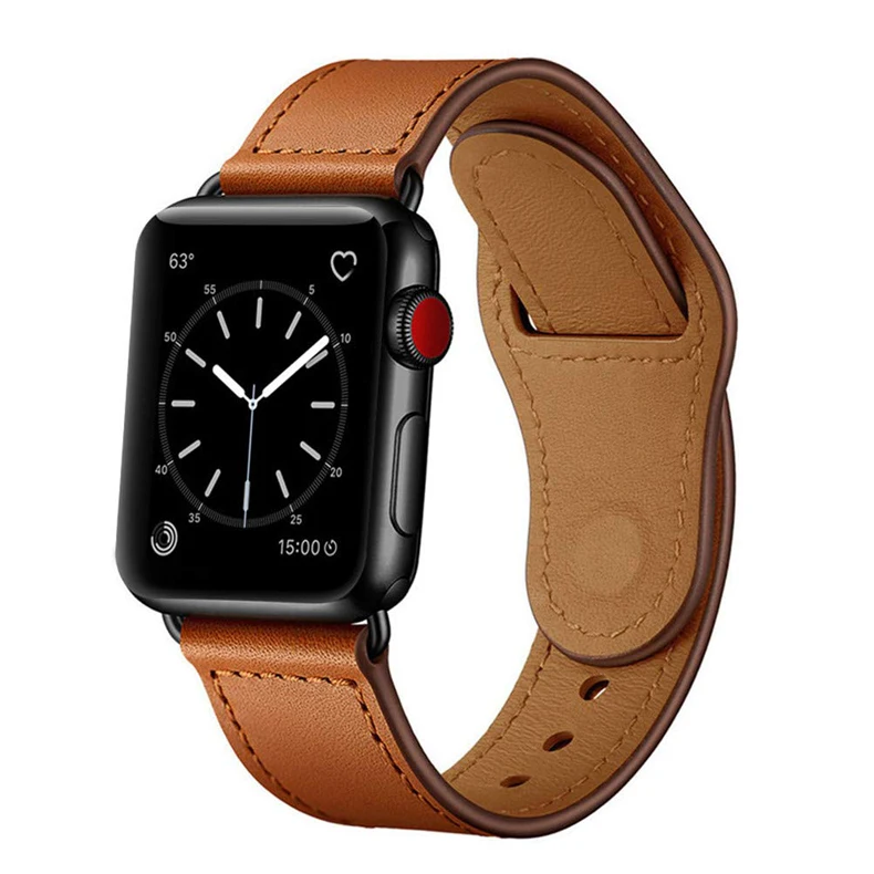 High Quality Genuine Leather Watch Band For Apple Watch Band Series 6 5 4 3 For iWatch Leather Watch Strap 38MM 40MM 4MM 44MM
High Quality Genuine Leather Watch Band For Apple Watch Band Series 6 5 4 3 For iWatch Leather Watch Strap 38MM 40MM 4MM 44MM