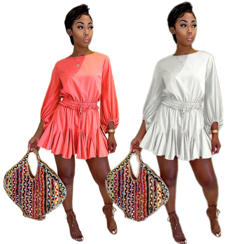 High Quality Plain Dyed Modern Solid Color Short Dresses For Women Summer Casual Sexy, Shown
High Quality Plain Dyed Modern Solid Color Short Dresses For Women Summer Casual Sexy, Shown