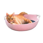 Pet furniture new design washable four seasons pet cat beds pot felt dog sleeping bags cat house