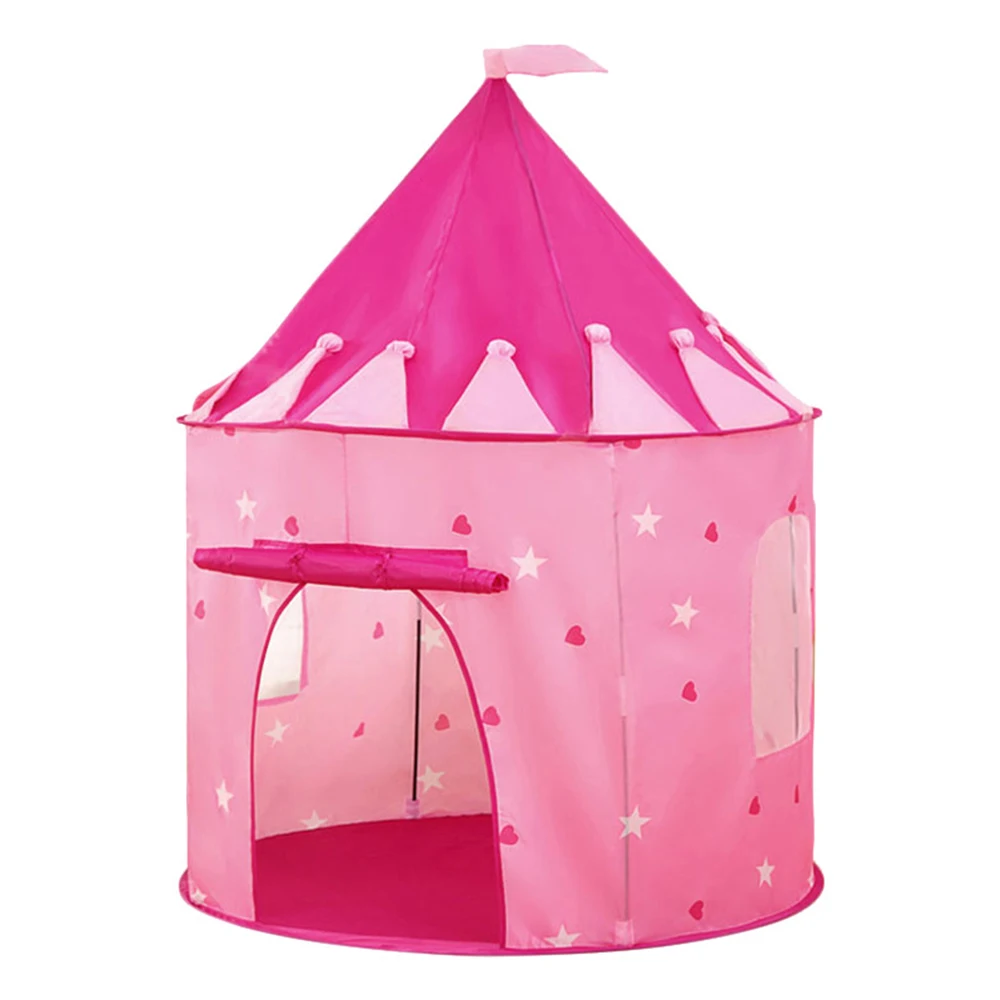 قلعة الأميرة البيت خيمة داخلية وخارجية للأطفال اللعب كوخ