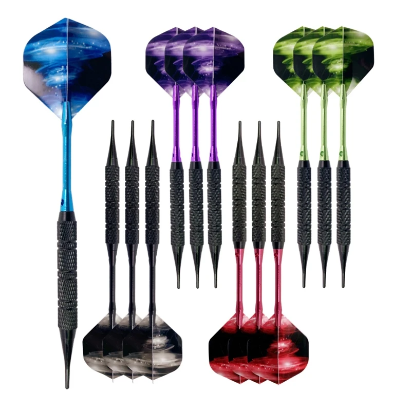 12Pcs Tip Darts Aluminum Rod with 100 Soft Nylon Tips for Indoor Outdoor Games Electronic Plastic
12Pcs Tip Darts Aluminum Rod with 100 Soft Nylon Tips for Indoor Outdoor Games Electronic Plastic