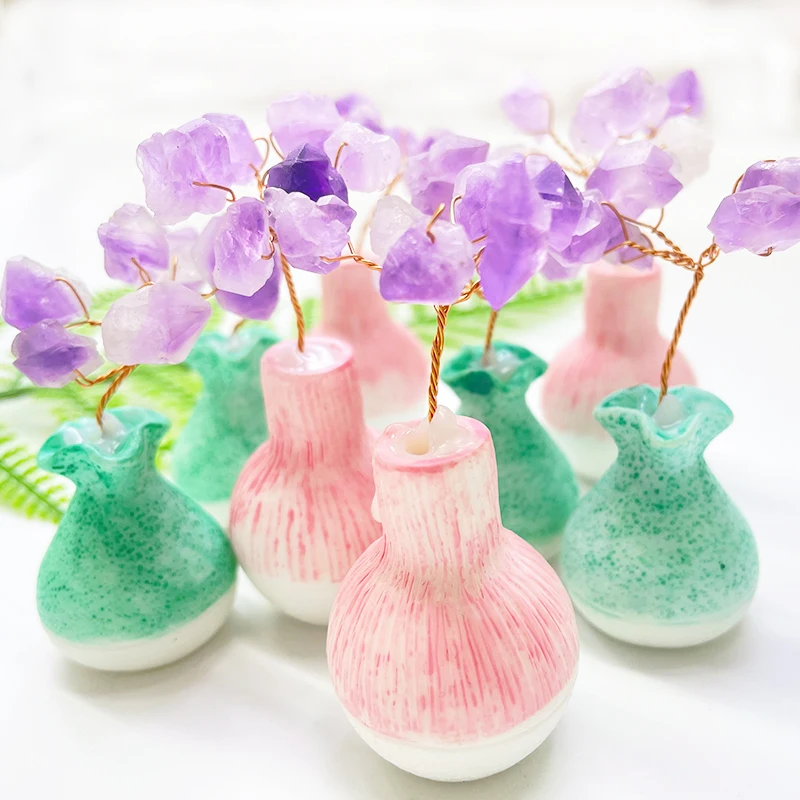 Natural High Quality Healing Crystals Flower Purple Amethyst Stone Bonsai Crystal Tree
Natural High Quality Healing Crystals Flower Purple Amethyst Stone Bonsai Crystal Tree