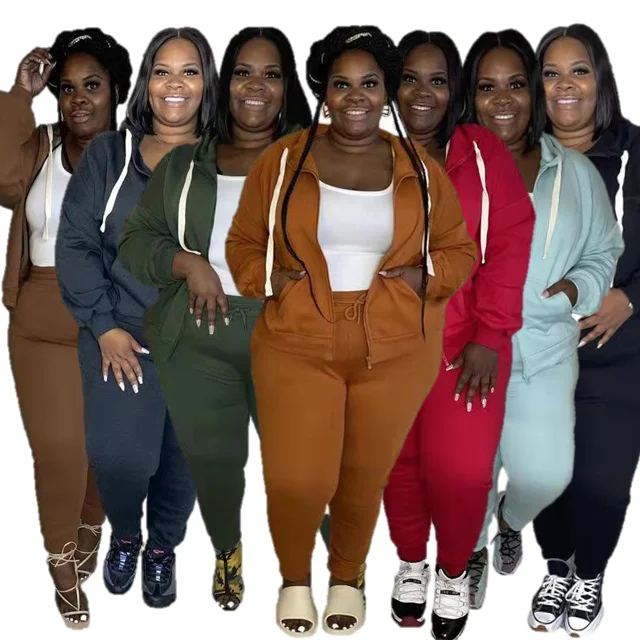 Women Casual Hooded Sports Zipper Suit Lady Plus Size 2 Two Piece Set sweatsuit women sets Outfits
Women Casual Hooded Sports Zipper Suit Lady Plus Size 2 Two Piece Set sweatsuit women sets Outfits