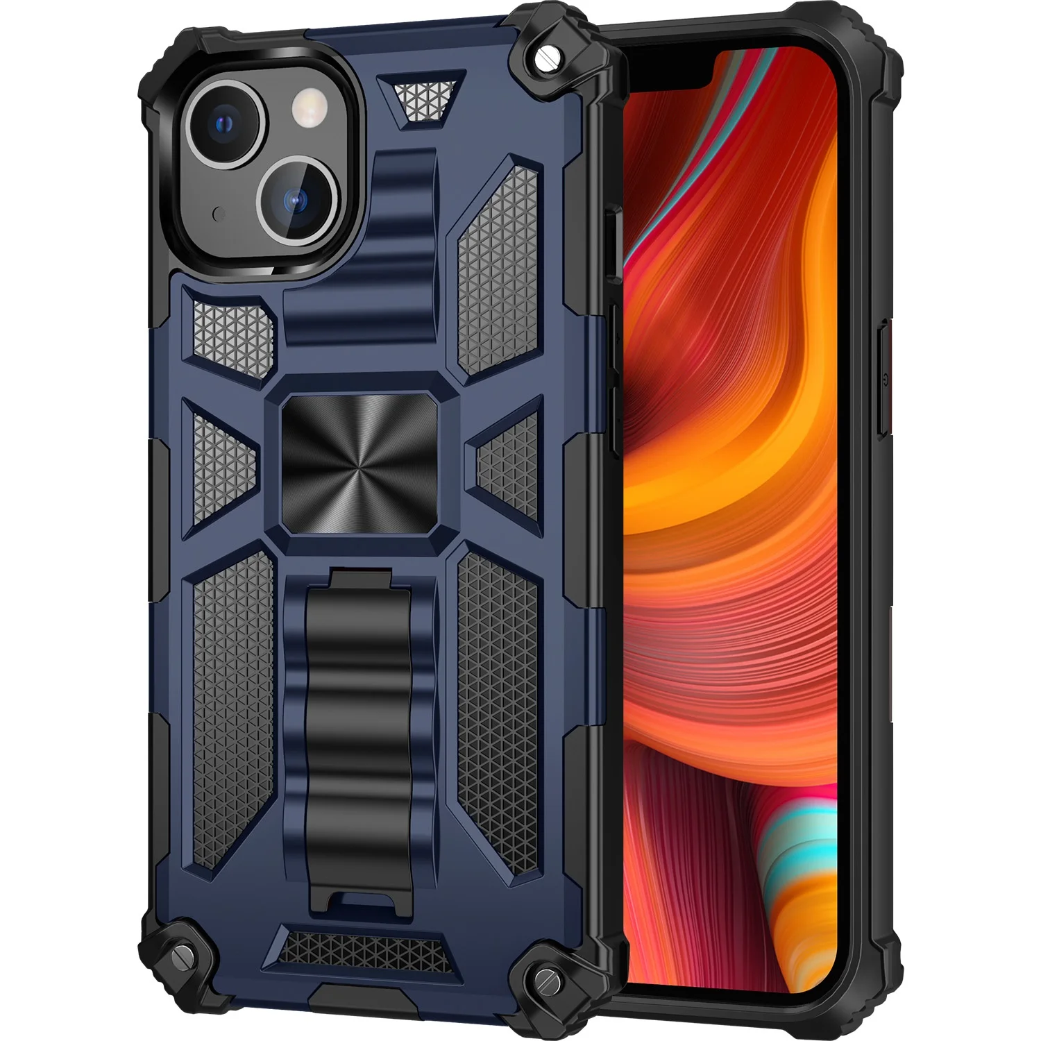 Anti-Drop Defender Phone Case Cover with Card Slot and Metal Bracket Car Holder for iphone 13/13 pro/13 pro max, Colorful
Anti-Drop Defender Phone Case Cover with Card Slot and Metal Bracket Car Holder for iphone 13/13 pro/13 pro max, Colorful
