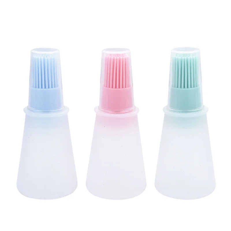 Food Grade Silicone Oil Bottle With Cover BBQ Brush Grilling Oil Bottle Brush, Blue,pink,green
Food Grade Silicone Oil Bottle With Cover BBQ Brush Grilling Oil Bottle Brush, Blue,pink,green