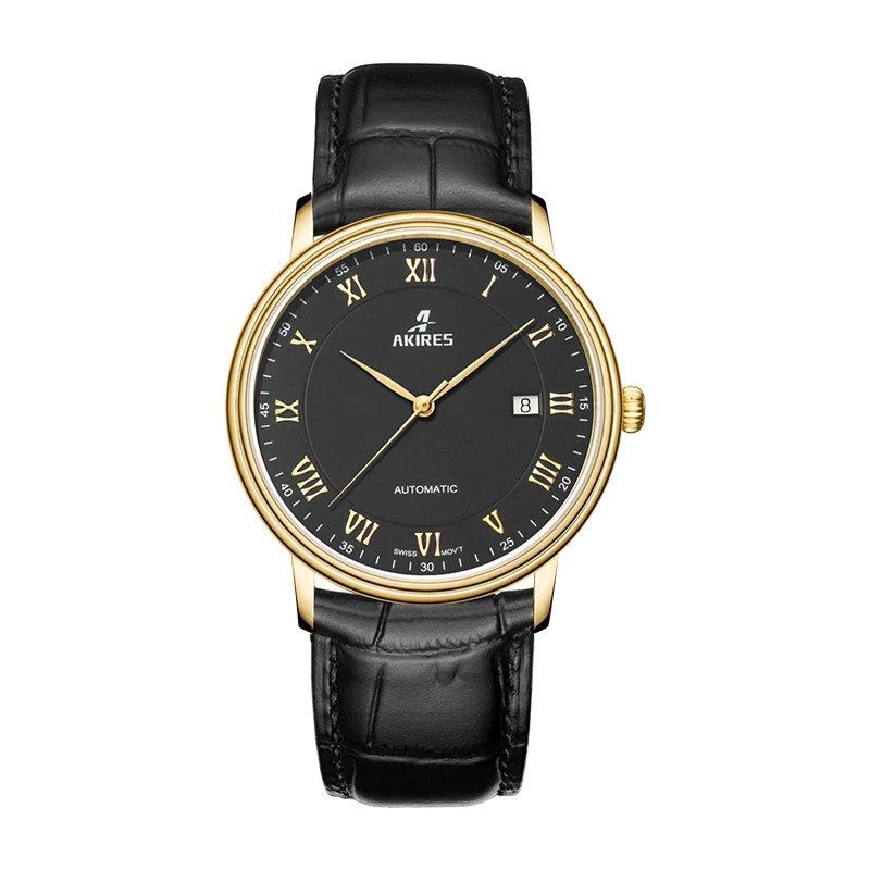 AKIRES brand luxury men women roman numeral watch ETA automatic mechanical stainless steel watches leather man business
AKIRES brand luxury men women roman numeral watch ETA automatic mechanical stainless steel watches leather man business