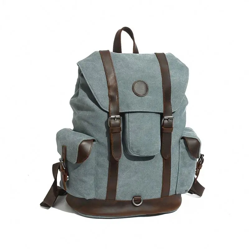Multifunctional Logo Customized Shoulder Mens Canvas Backpack With Leather, As pictures show or custom
Multifunctional Logo Customized Shoulder Mens Canvas Backpack With Leather, As pictures show or custom