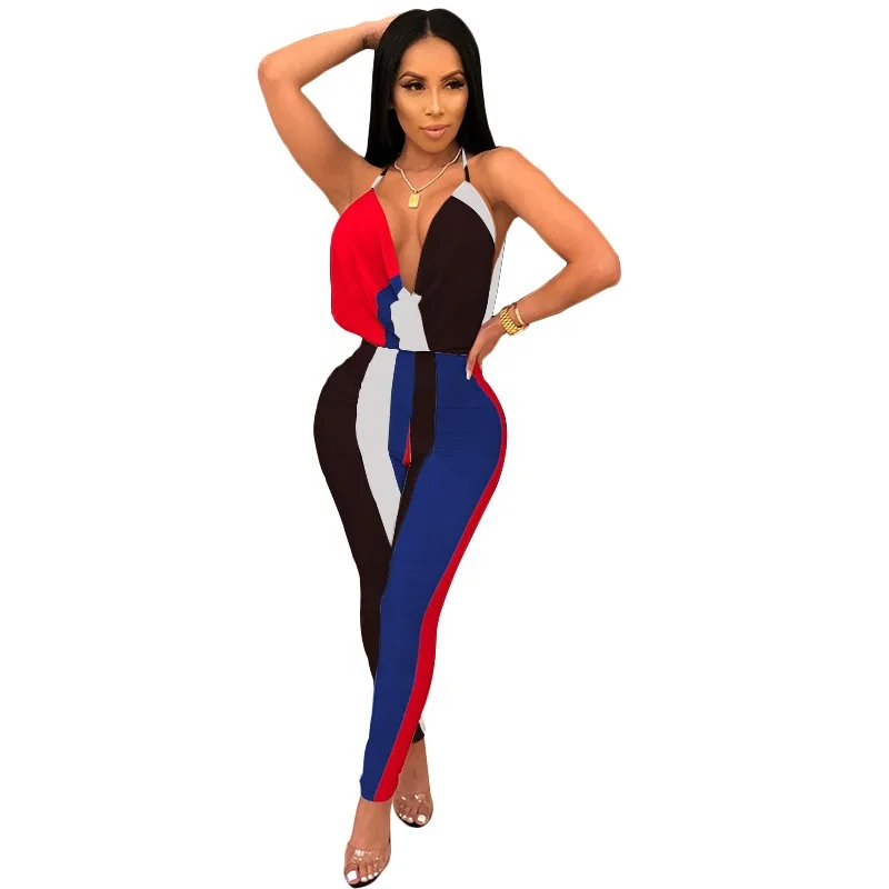 B61198A Color Patchwork Sheer Mesh Bandage Jumpsuit Women Sexy V Neck Sleeveless Long Pants Romper Night Club Playsuits, Picture
B61198A Color Patchwork Sheer Mesh Bandage Jumpsuit Women Sexy V Neck Sleeveless Long Pants Romper Night Club Playsuits, Picture
