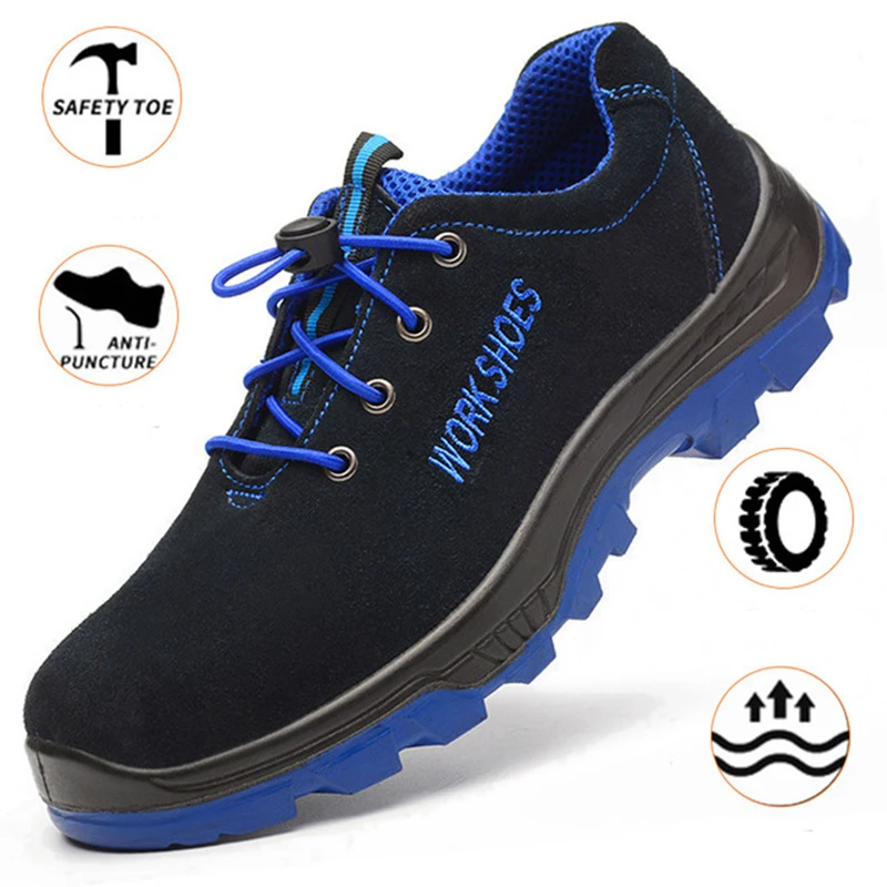 Men's Steel Toe Safety Work Shoes Anti-smashing Construction Winter Boots For Women Safety Boots Steel Toe Footwear, Blue
Men's Steel Toe Safety Work Shoes Anti-smashing Construction Winter Boots For Women Safety Boots Steel Toe Footwear, Blue