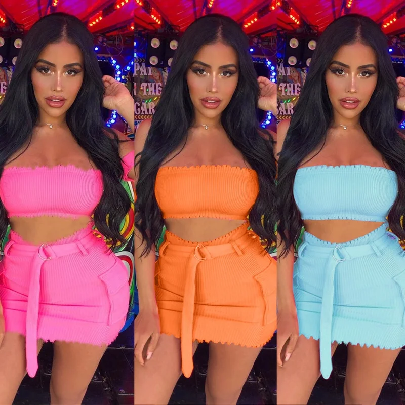 High Street Night Out Club Outfits Matching Short Sets Crop Top Skirt Sexy Short Mini 2 Piece Set Women Casual Dress, Picture color
High Street Night Out Club Outfits Matching Short Sets Crop Top Skirt Sexy Short Mini 2 Piece Set Women Casual Dress, Picture color