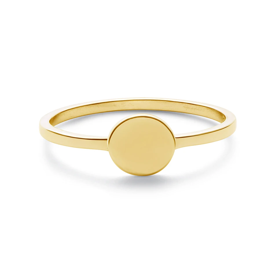 Rings Jewelry Women 18K Gold Plated 925 Sterling Silver Fashion Simple Round Custom Band Signet Ring For Gift
Rings Jewelry Women 18K Gold Plated 925 Sterling Silver Fashion Simple Round Custom Band Signet Ring For Gift