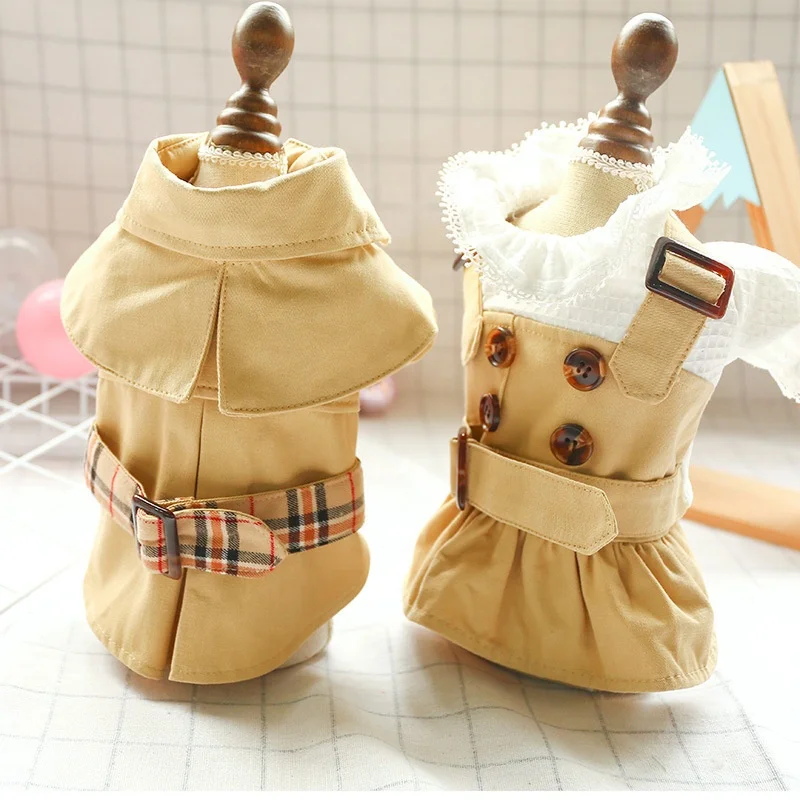 New 2020 pet clothes dogs classic Khaki trench dog coat spring summer fashion pet cloak dog luxury clothes dress
New 2020 pet clothes dogs classic Khaki trench dog coat spring summer fashion pet cloak dog luxury clothes dress