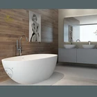 FW-8802 Pure acrylic Hotel Corner Resin Surface Adult Bathtub Freestanding 1600*800*540mm