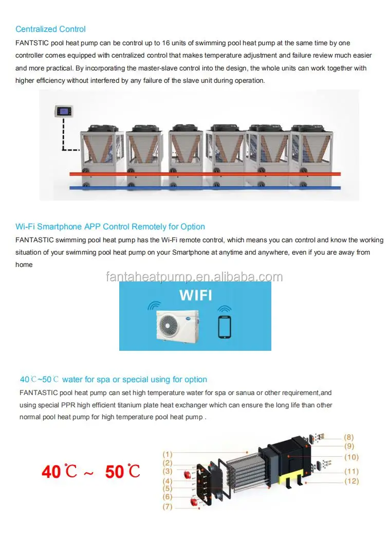 Water Heat Cool Pump, T3, 30KW - detail 12