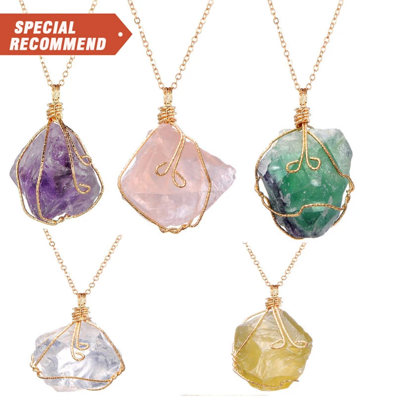 factory wholesale Crystal pendant necklaces Healing Stone Quartz Necklace for Women Jewelry
factory wholesale Crystal pendant necklaces Healing Stone Quartz Necklace for Women Jewelry