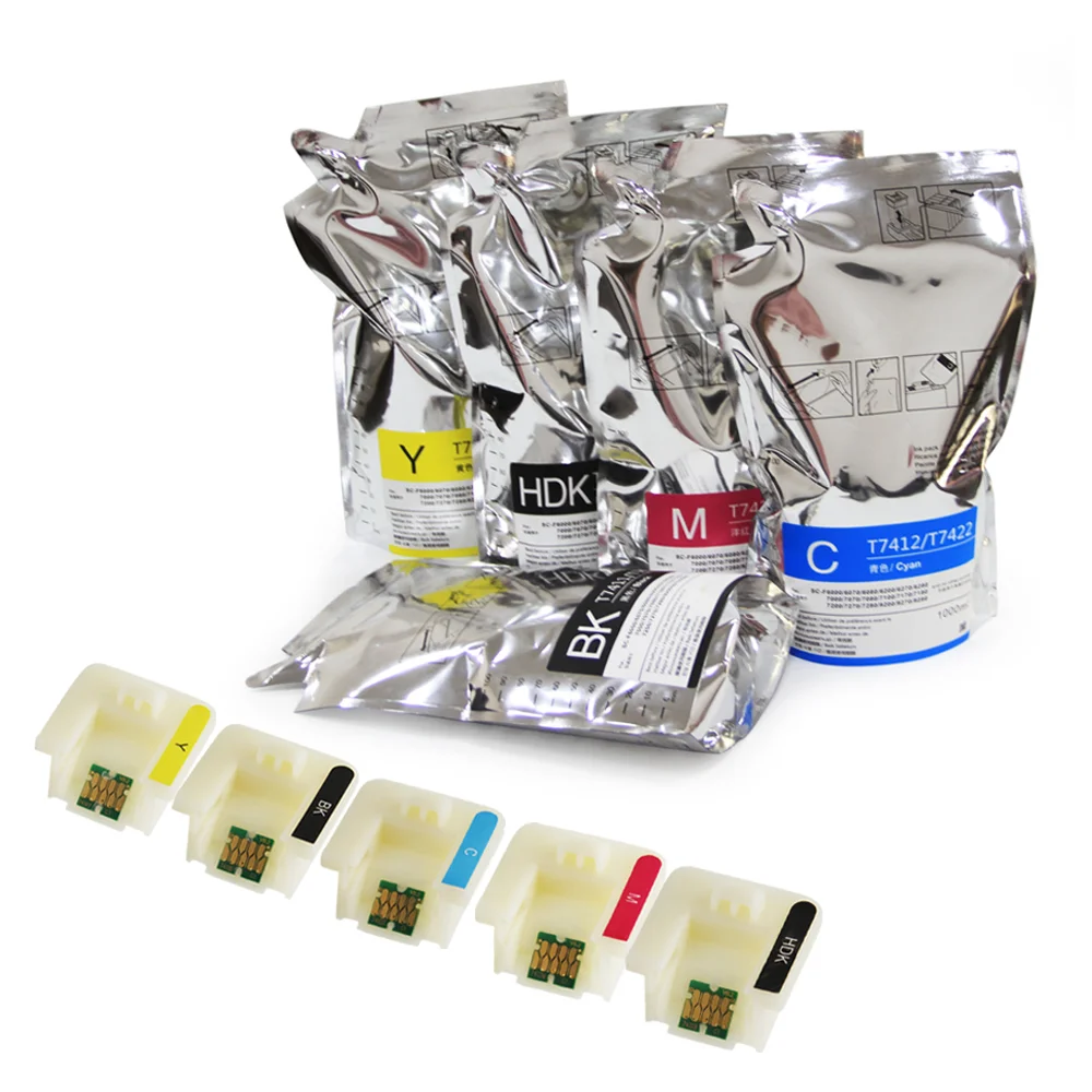 Supercolor Sublimation Dye Ink Bag For EPSON T7411 T7421 T7412 T7414 T7424 For Epson F6270 F6280 F6000 F6070
Supercolor Sublimation Dye Ink Bag For EPSON T7411 T7421 T7412 T7414 T7424 For Epson F6270 F6280 F6000 F6070