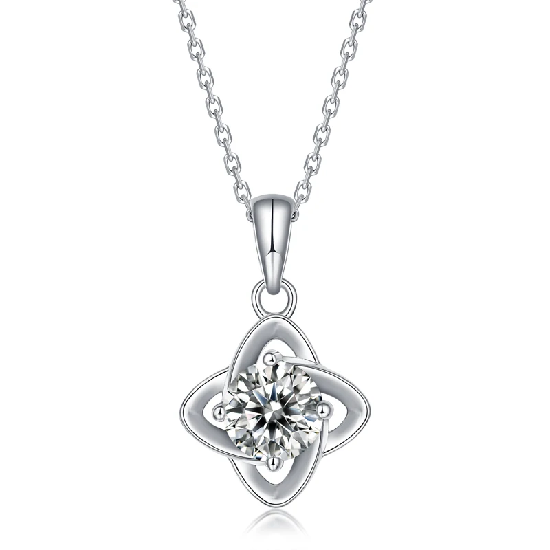 Eico 925 Sterling Silver Diamond Four Leaf Clover Flower Moissanite Jewelry Solitaire Pendant Necklace For Women
Eico 925 Sterling Silver Diamond Four Leaf Clover Flower Moissanite Jewelry Solitaire Pendant Necklace For Women