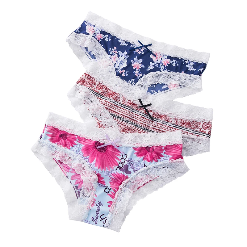 Seamless Women's Panties Ice Silk Underwear New Women Nylon Fashion Floral Sexy Lace Briefs Traceless Breathable Female Lingerie
Seamless Women's Panties Ice Silk Underwear New Women Nylon Fashion Floral Sexy Lace Briefs Traceless Breathable Female Lingerie