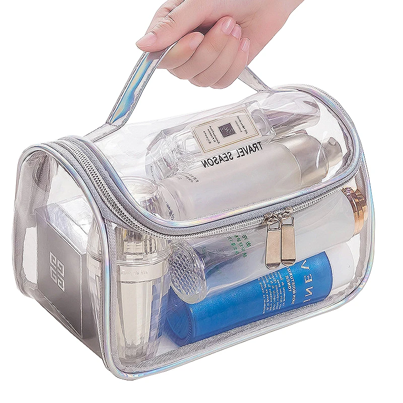 Eco Personalized Small Travel Professional Laser Makeup Case Transparent Cosmetic Packaging Beauty Make Up Bag, Pink / silver / customized
Eco Personalized Small Travel Professional Laser Makeup Case Transparent Cosmetic Packaging Beauty Make Up Bag, Pink / silver / customized