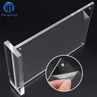 YongJing Popular DesktopT Type Menu Clear Display Stand Acrylic Sign Holder