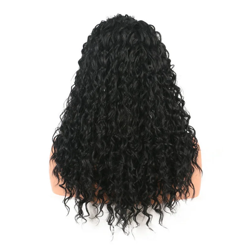 Dropshipping New Fashion Woman Afro Curly Hair Head Cover Synthetic Hair Wigs Middle Part Bangs Front Lace Hairpiece
Dropshipping New Fashion Woman Afro Curly Hair Head Cover Synthetic Hair Wigs Middle Part Bangs Front Lace Hairpiece
