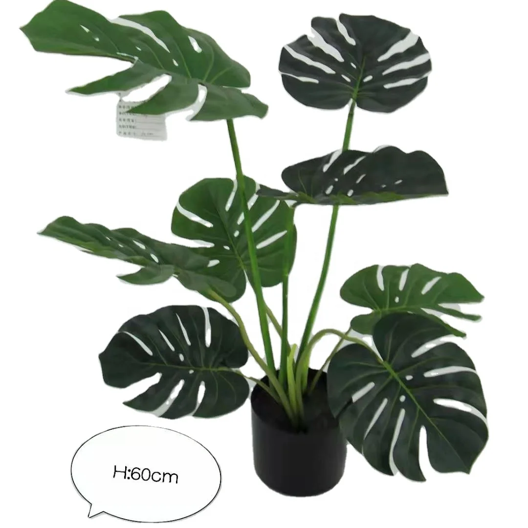 Creative new design real touch artificial quality plastic plant indoor monstera tree in pot, Green color
Creative new design real touch artificial quality plastic plant indoor monstera tree in pot, Green color