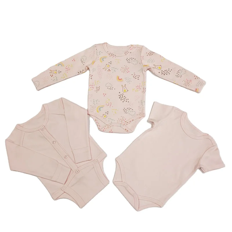 New style baby rompers with button close baby pajamas clothes 3 pieces a set baby jumpsuit printing design, Customized color
New style baby rompers with button close baby pajamas clothes 3 pieces a set baby jumpsuit printing design, Customized color